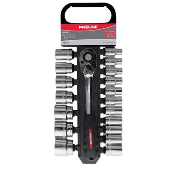 Set tubulare Proline, 1/2 inch, 8 - 32 mm, 19 piese/set Set tubulare Proline, 1/2 inch, 8 - 32 mm, 19 piese/set