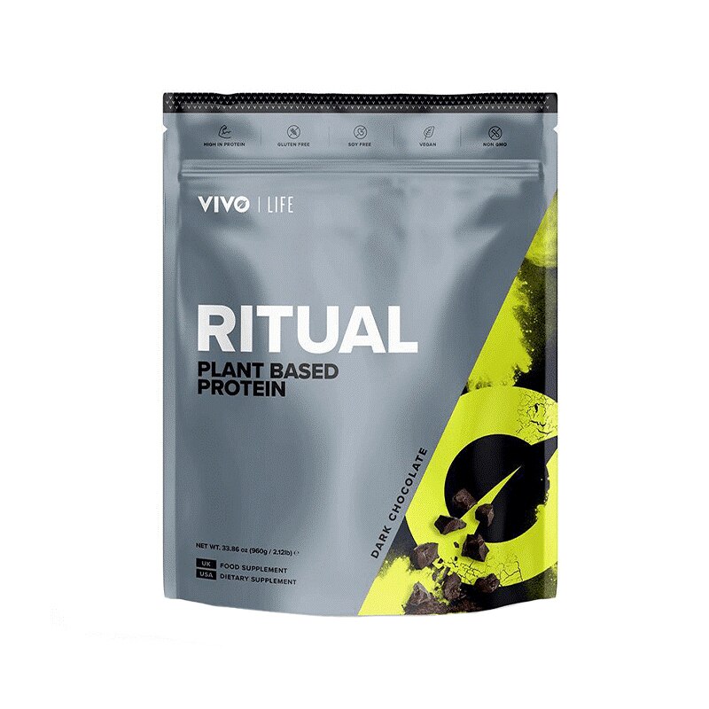 Proteine Vegetale Vivo Ritual Aroma Ciocolata Neagra 960g