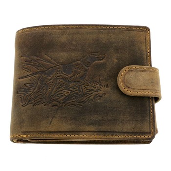 Portofel Piele Maro Caine de Vanatoare 10x12 cm Portofel Piele Maro Caine de Vanatoare 10x12 cm