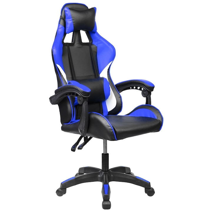 Vigor OC05 kényelmes főnöki gamer szék forgószék dönthető háttámla kék