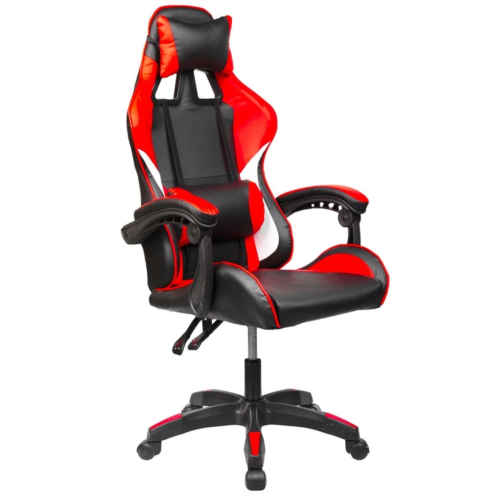 Vigor OC05 kényelmes főnöki gamer szék forgószék dönthető háttámla piros