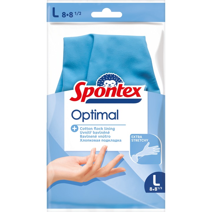 Spontex Optimal gumikesztyű L