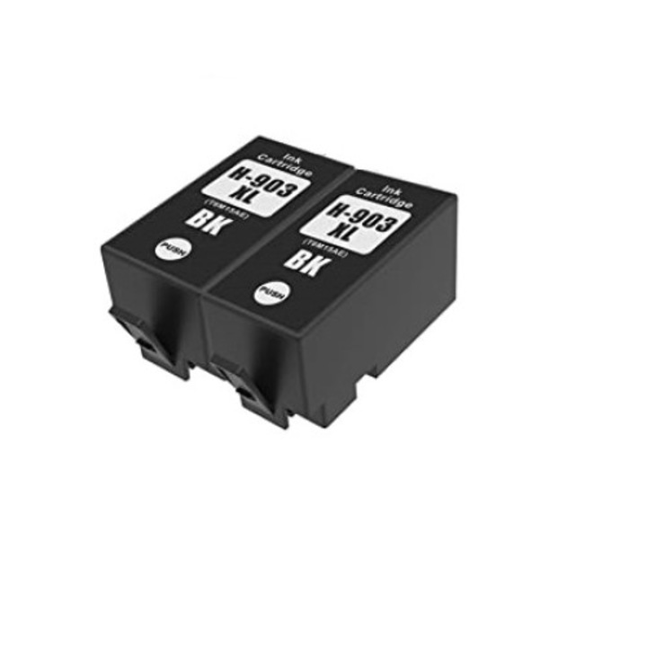 Set 2 cartuse compatibile HP 903XL Black, 30ml