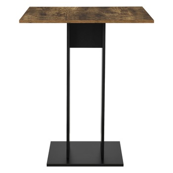 Masa bucatarie Lindesnes WOS, en.casa, 65 x 65 x 78 cm, PAL melaminat, efect lemn de nuc/negru Masa bucatarie Lindesnes WOS, en.casa, 65 x 65 x 78 cm, PAL melaminat, efect lemn de nuc/negru