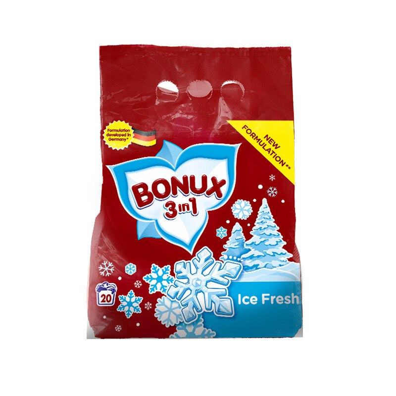 Detergent automat Bonux 3in1 Ice Fresh, 2 kg