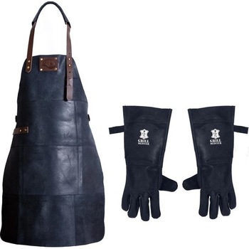 Set sort pentru gratar si manusi FDBW, Piele, Curele reglabile, 81 x 56 cm, Marimea XL, Negru Set sort pentru gratar si manusi FDBW, Piele, Curele reglabile, 81 x 56 cm, Marimea XL, Negru