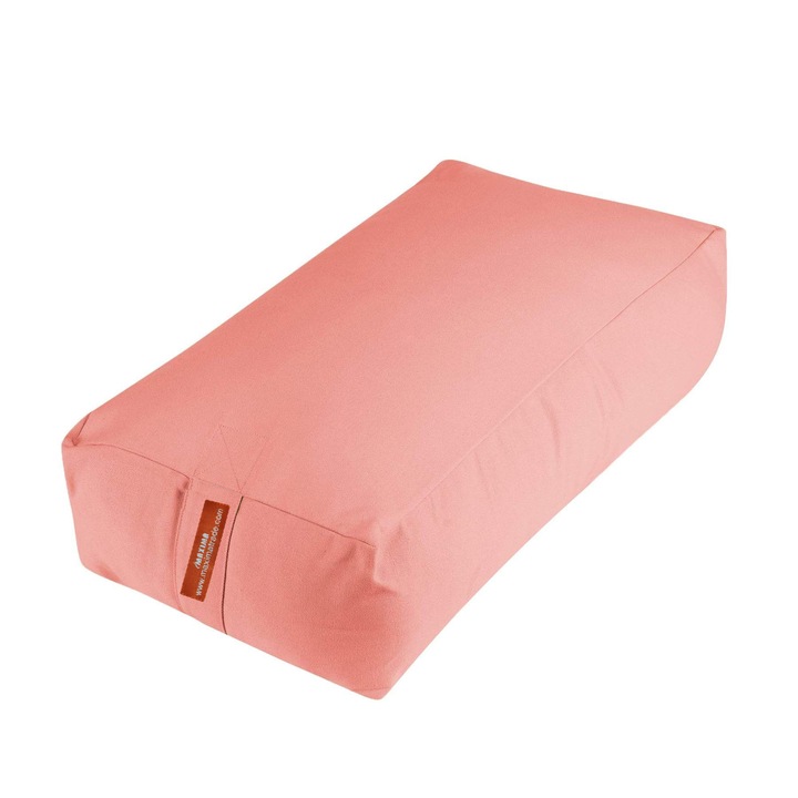 Йога възглавница Випасана MAXIMA 30008502, 62x30x20 см, Правоъгълен, Розов