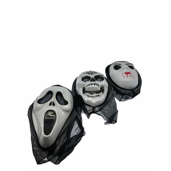 Set 3 masti scarry pentru Halloween, Atelier, Plastic Set 3 masti scarry pentru Halloween, Atelier, Plastic