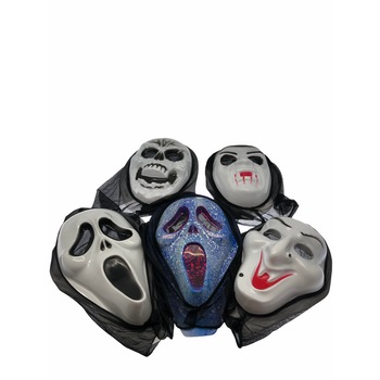 Set 5 masti scarry pentru Halloween, Atelier, Plastic Set 5 masti scarry pentru Halloween, Atelier, Plastic