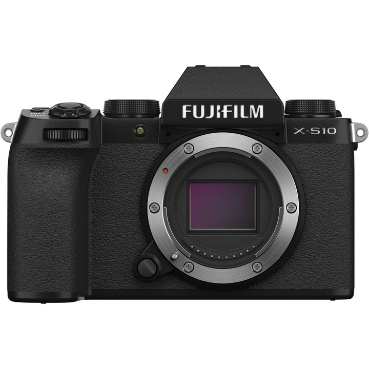 Aparat foto Mirrorless Fujifilm X-S10, 26.1 MP, 4K, Body, Negru