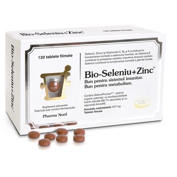 Bio-Seleniu+Zinc, 120 tablete filmate Bio-Seleniu+Zinc, 120 tablete filmate