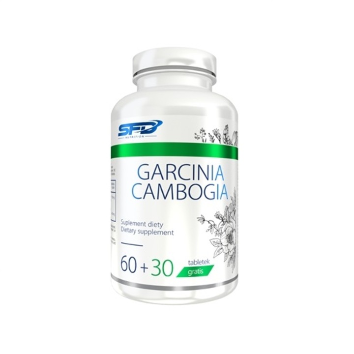 Хранителна добавка Изгаряне на мазнини и отслабване, SFD Garcinia Cambogia - 90 таблетки (90 дози)