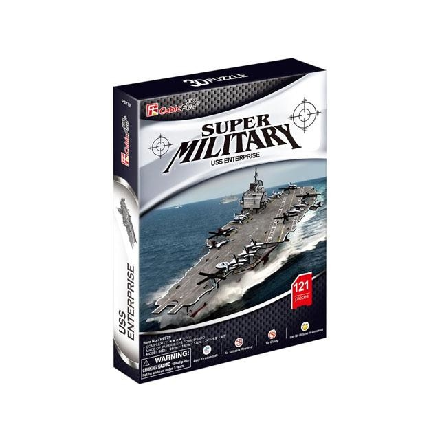 Puzzle CubicFun USS Enterprise 3D puzzle set 121 piese