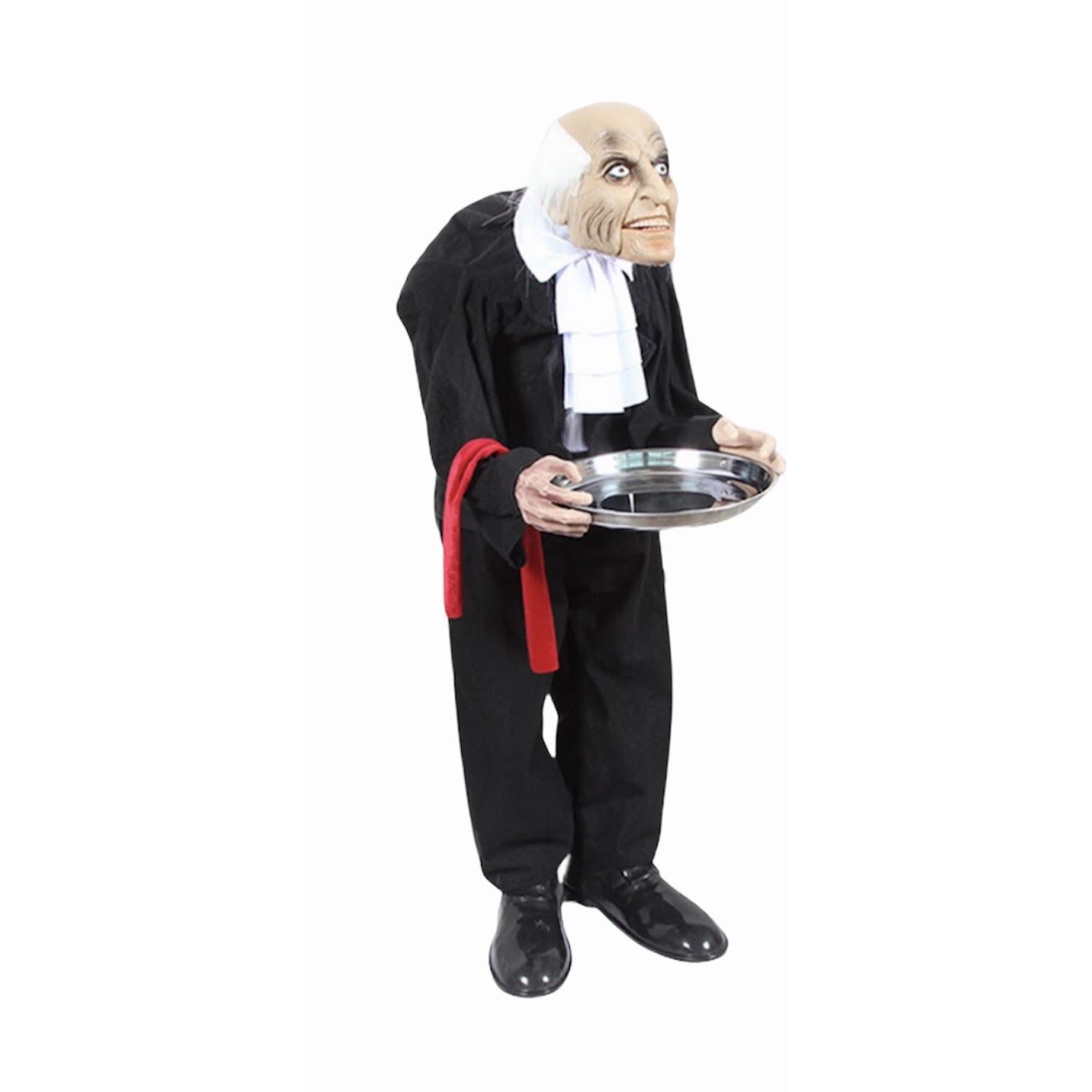 Servitor Welcome decorativ pentru Halloween cu sunet, Plastic, Atelier, 100cm
