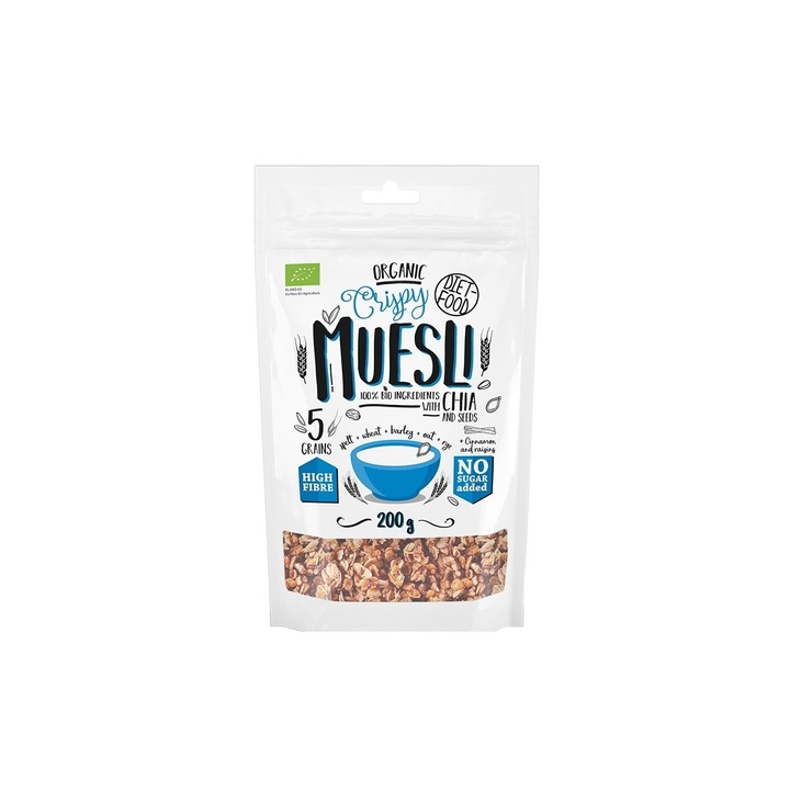 Musli bio cu seminte de chia 200g
