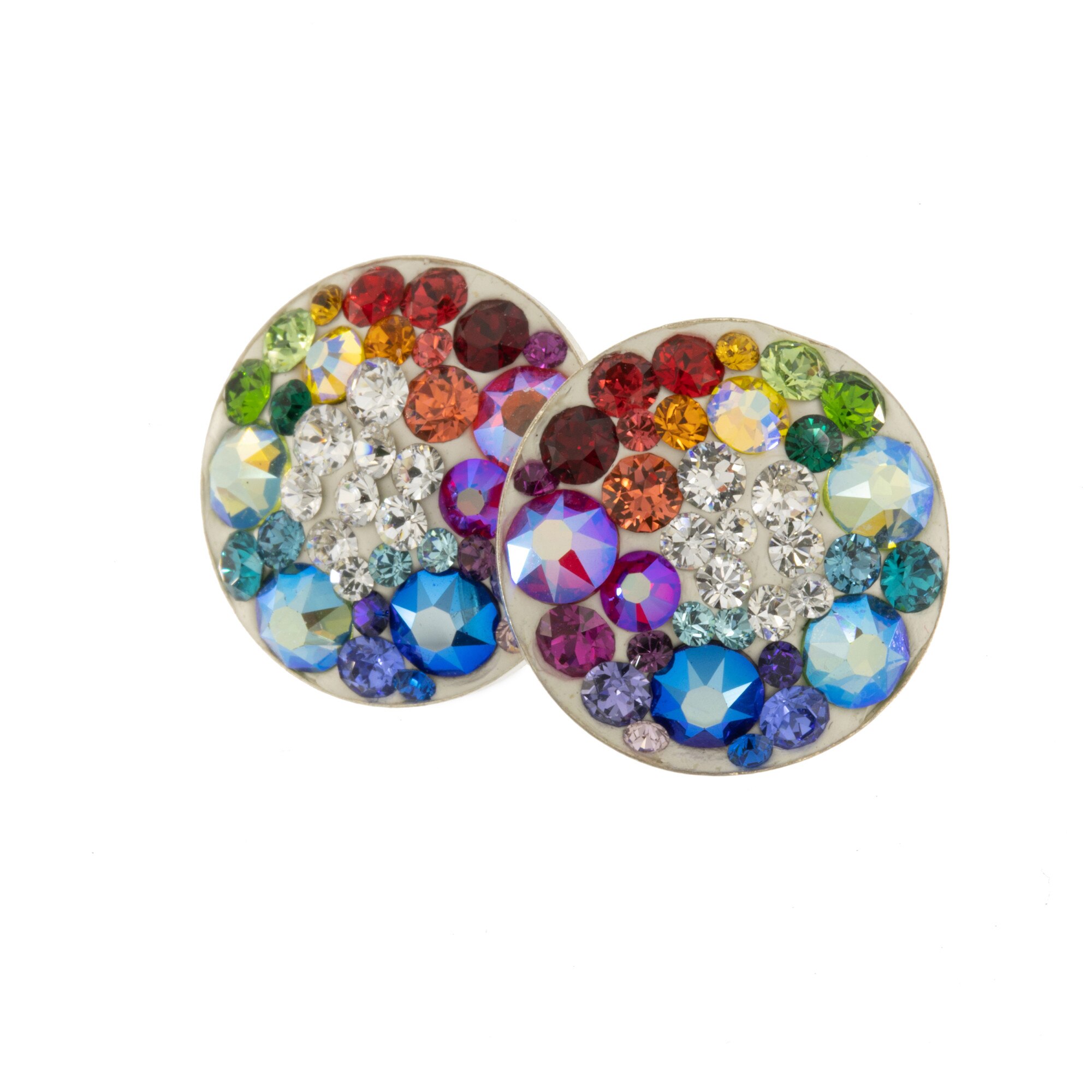 Cercei Kat'Art Minichaton Impressionist Rainbow and Crystal Clear