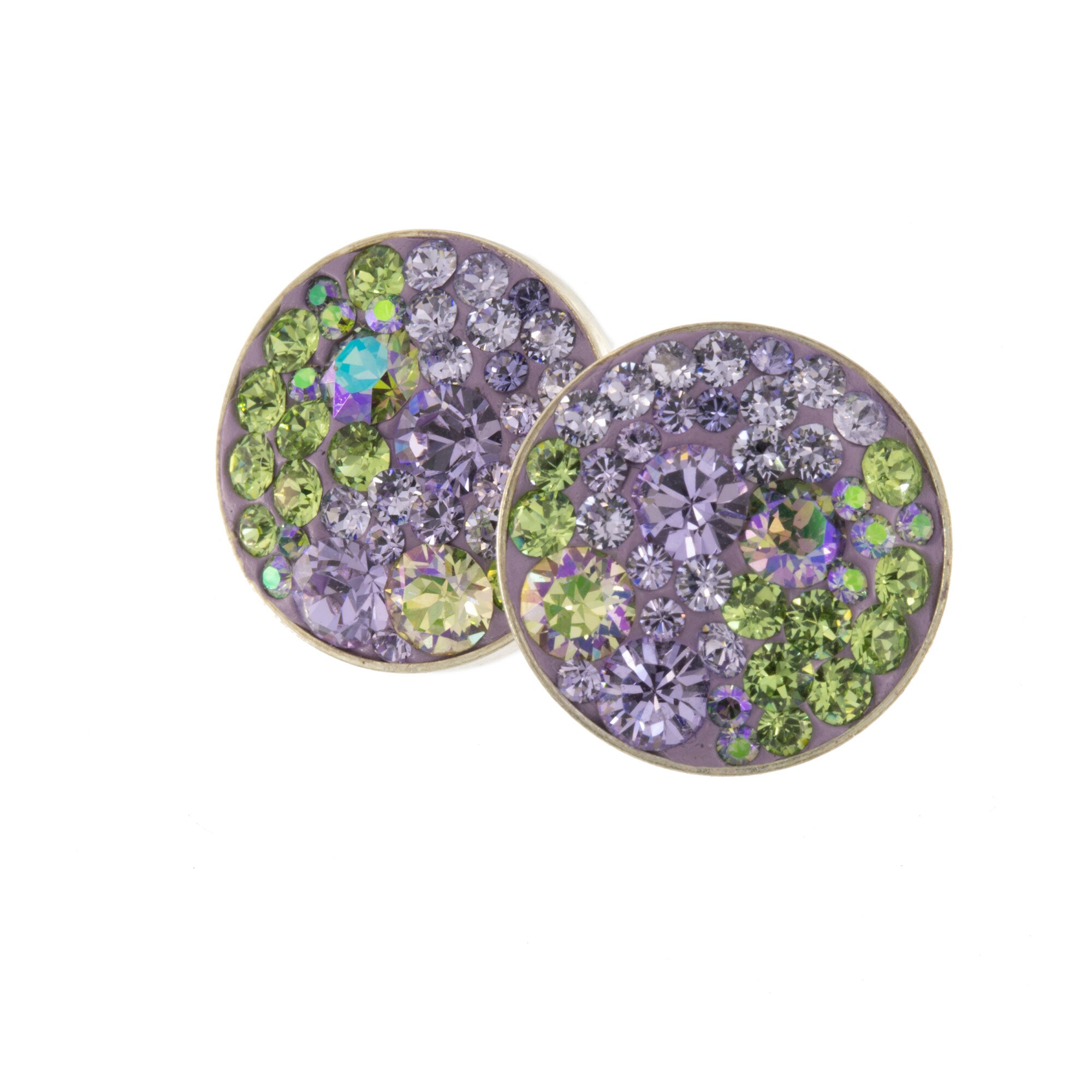 Cercei Kat'Art Minichaton Impressionist Purple and Peridot