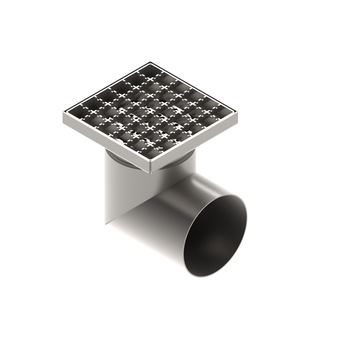 Sifon INOX PARK 150 cu gratar tip grila si iesire laterala DN110 151x151x130 (0525.10.21.3.3-1-EU) Sifon INOX PARK 150 cu gratar tip grila si iesire laterala DN110 151x151x130 (0525.10.21.3.3-1-EU)