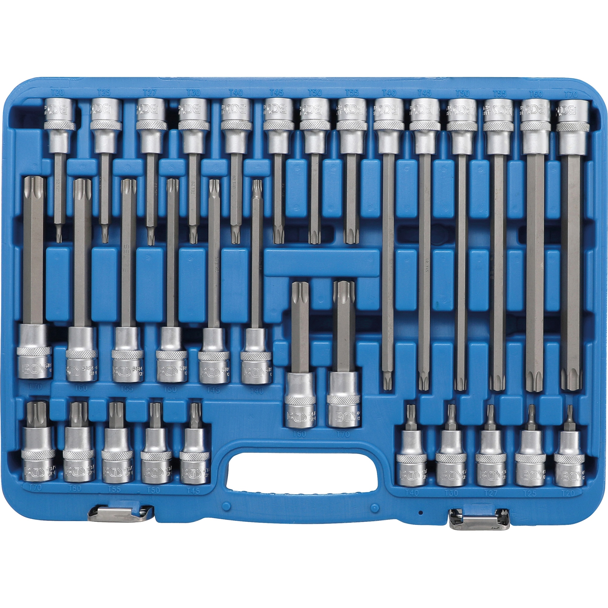 Trusa de biti torx T-star, T20 - T70, antrenare cu tubulara 1/2 