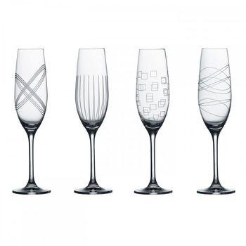 Set 4 pahare sampanie colectia Party Set 4 pahare sampanie colectia Party