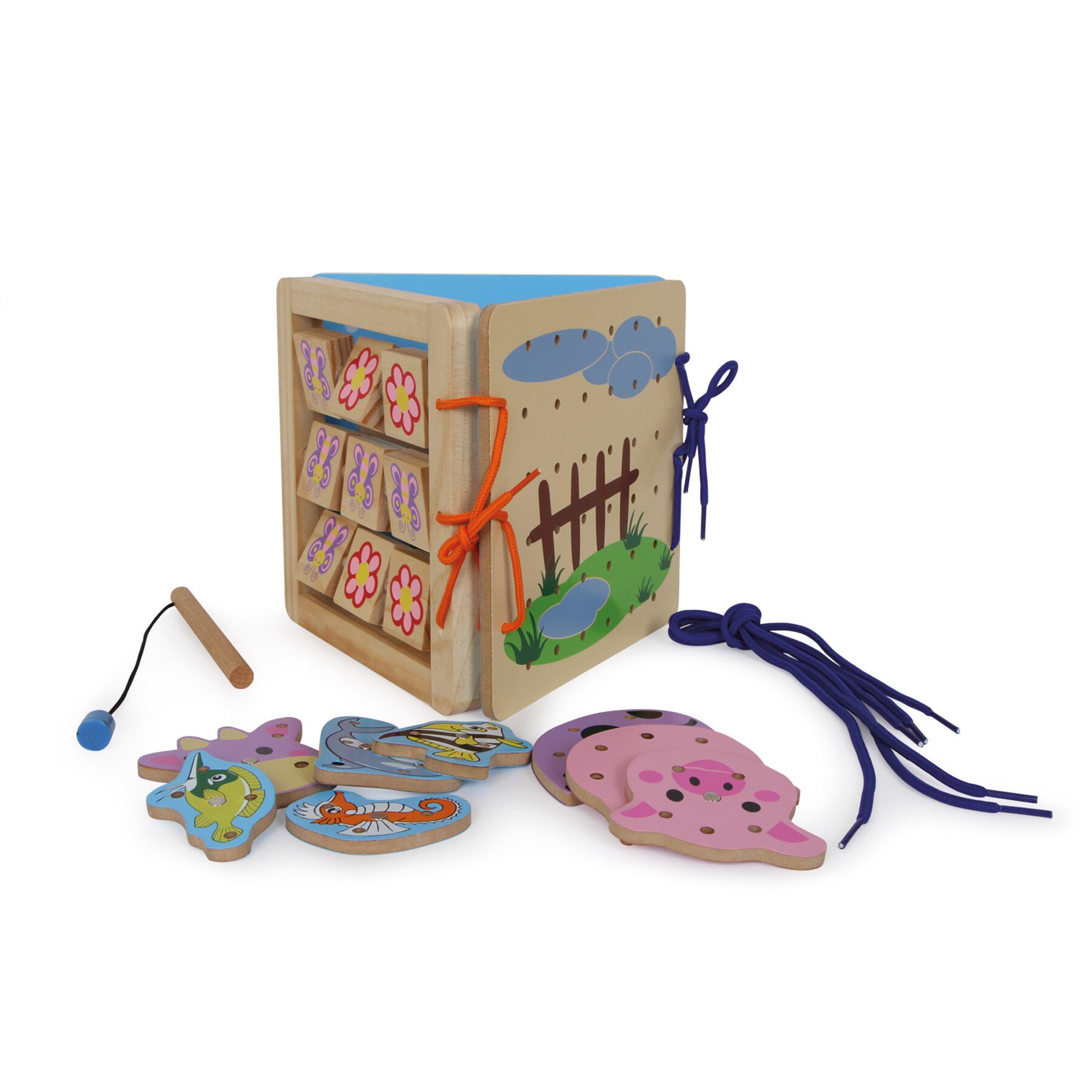 Triunghi cu activitati, lemn