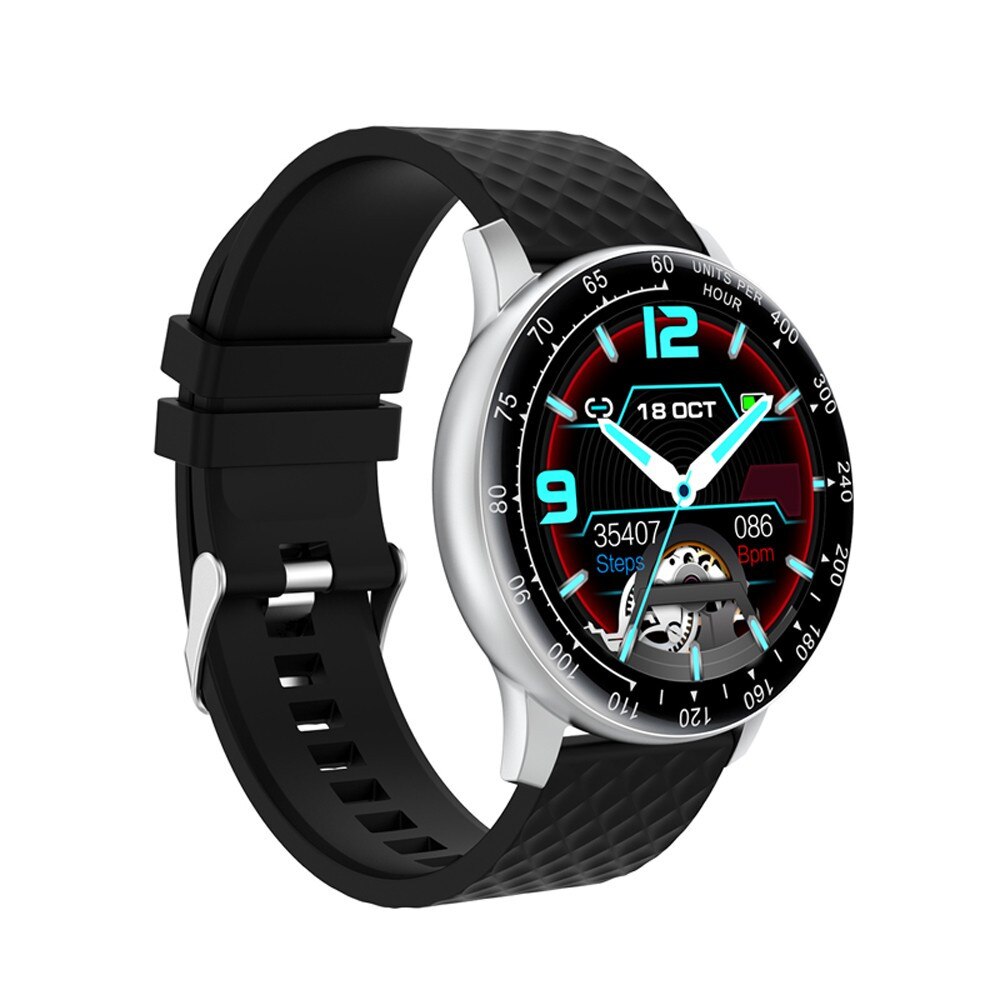 Ceas inteligent (smartwatch), Safako SWP56, curea silicon, argintiu - negru