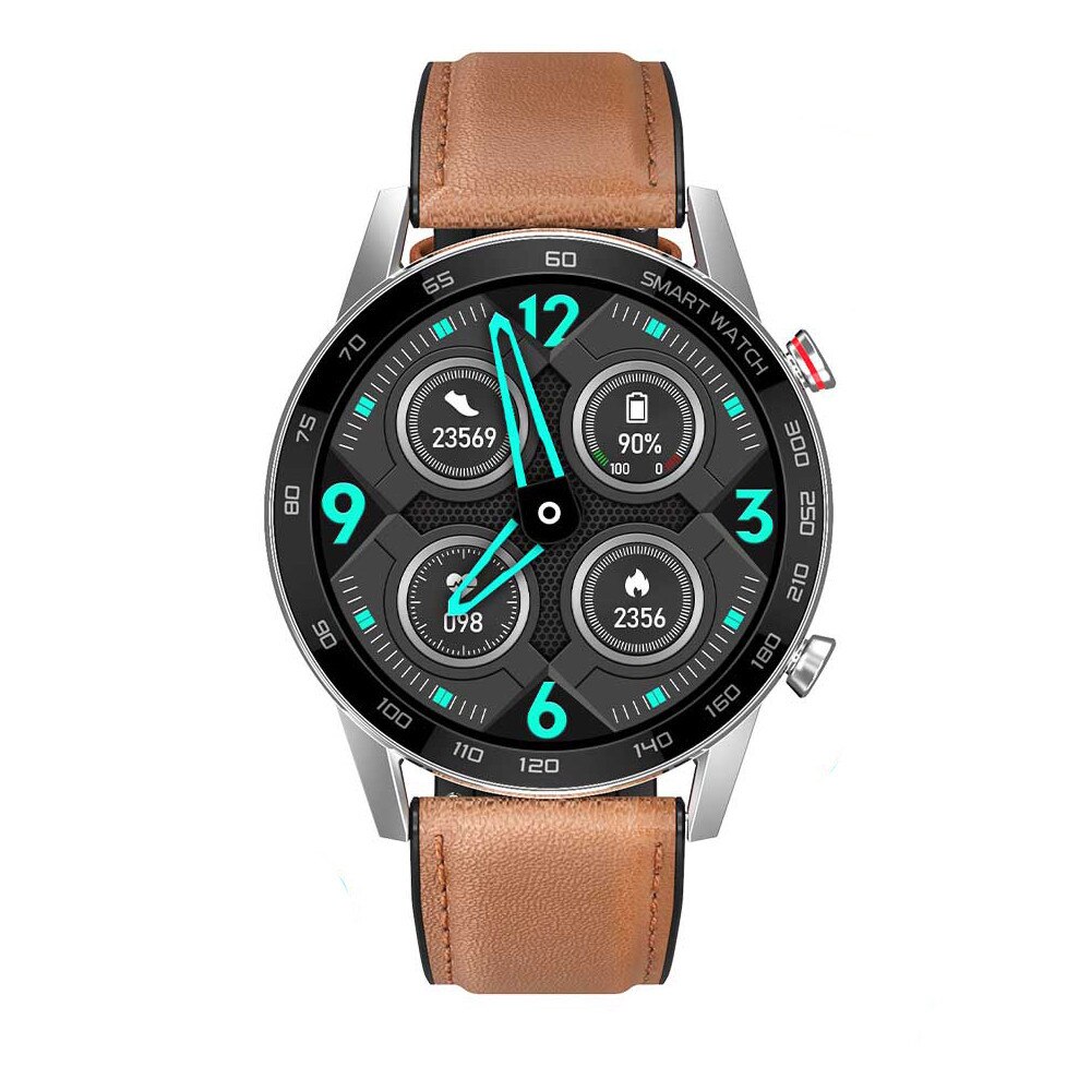 Ceas inteligent (smartwatch), Safako SWP95 BT, curea silicon, argintiu-maro