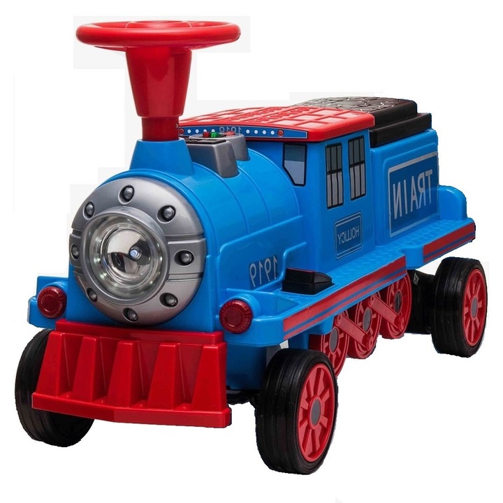 Trenulet electrica pentru copii SX1919 90W 12V STANDARD culoare Albastru