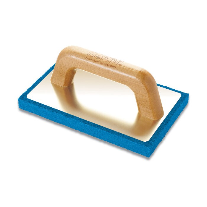 Drisca profesionala Dekor din cauciuc, maner lemn, 215 x 135 mm