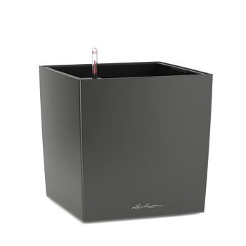 Ghiveci Lechuza Cube Premium 40 - set charcoal 16363 Ghiveci Lechuza Cube Premium 40 - set charcoal 16363