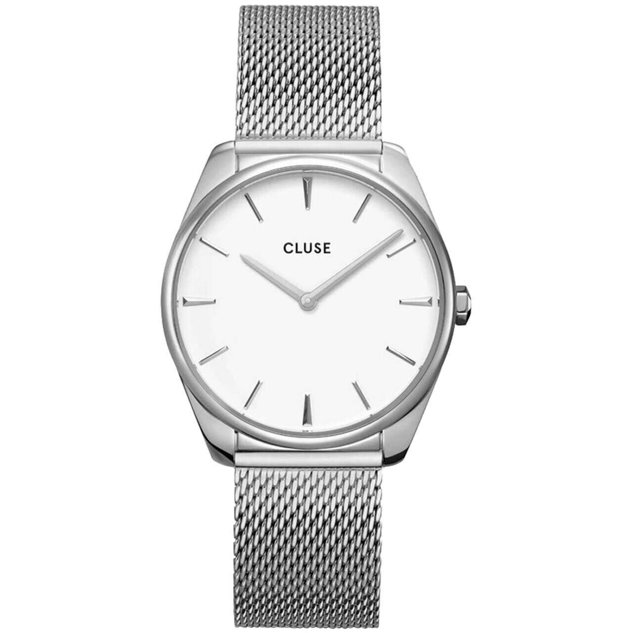 Ceas de dama Cluse CW0101212001, Quartz, 36mm, 5ATM, Argintiu