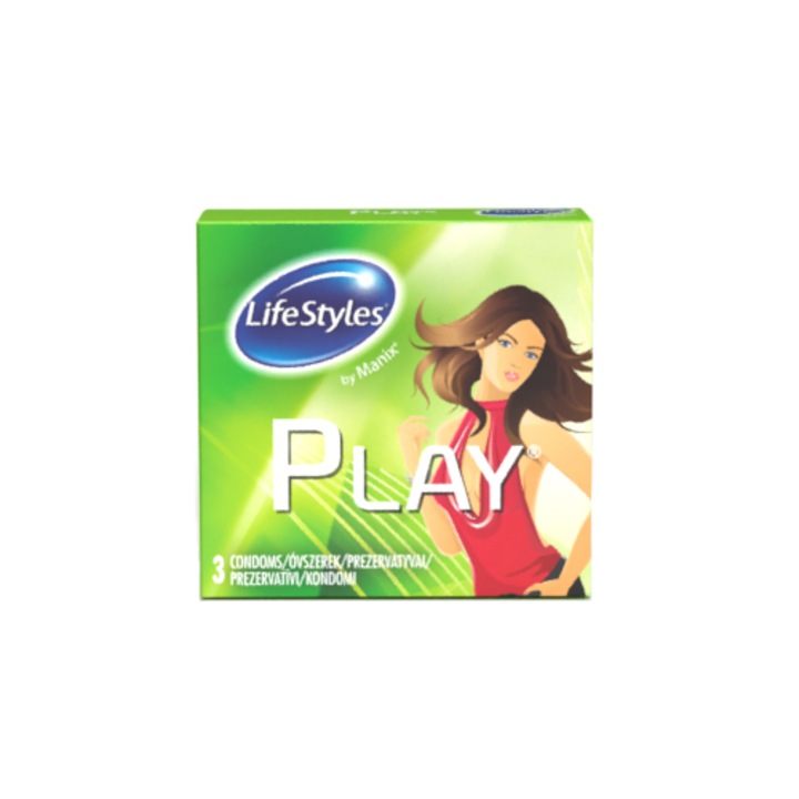 Презервативи LifeStyles Play, 3 броя