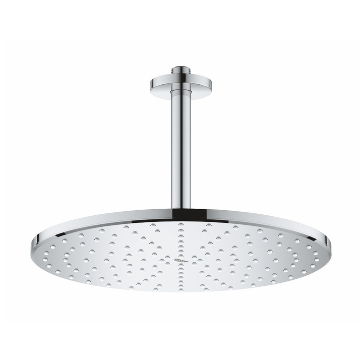 Set dus GROHE Rainshower Mono II, 1 Jet, Fara limitator de debit, Finisaj cromat StarLight, Brat dus 420 mm, Crom