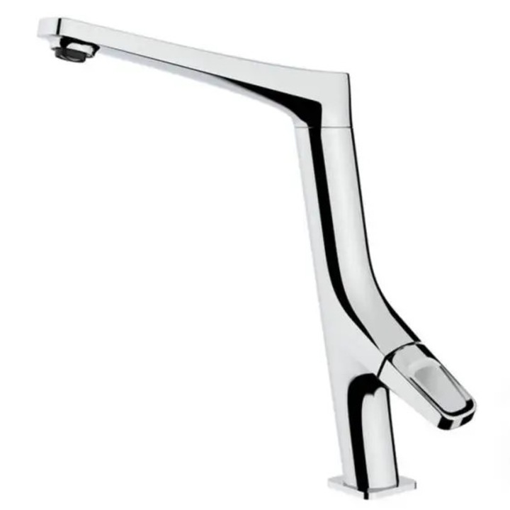 Baterie Teka MAESTRO, Bucatarie, Cu duza rotativa, Alama, Mecanism ceramica, Finisaj cromat