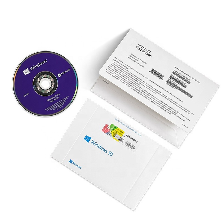 Microsoft Windows 10 Pro 32-bit/64-bit DvD + COA