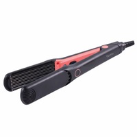 Placa de creponat si volum HOMA SP-337W, 25W, Negru/Coral