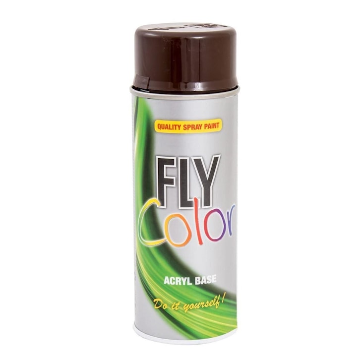 Vopsea spray decorativa Fly Color, maro ciocolata, RAL 8017 , 400ml