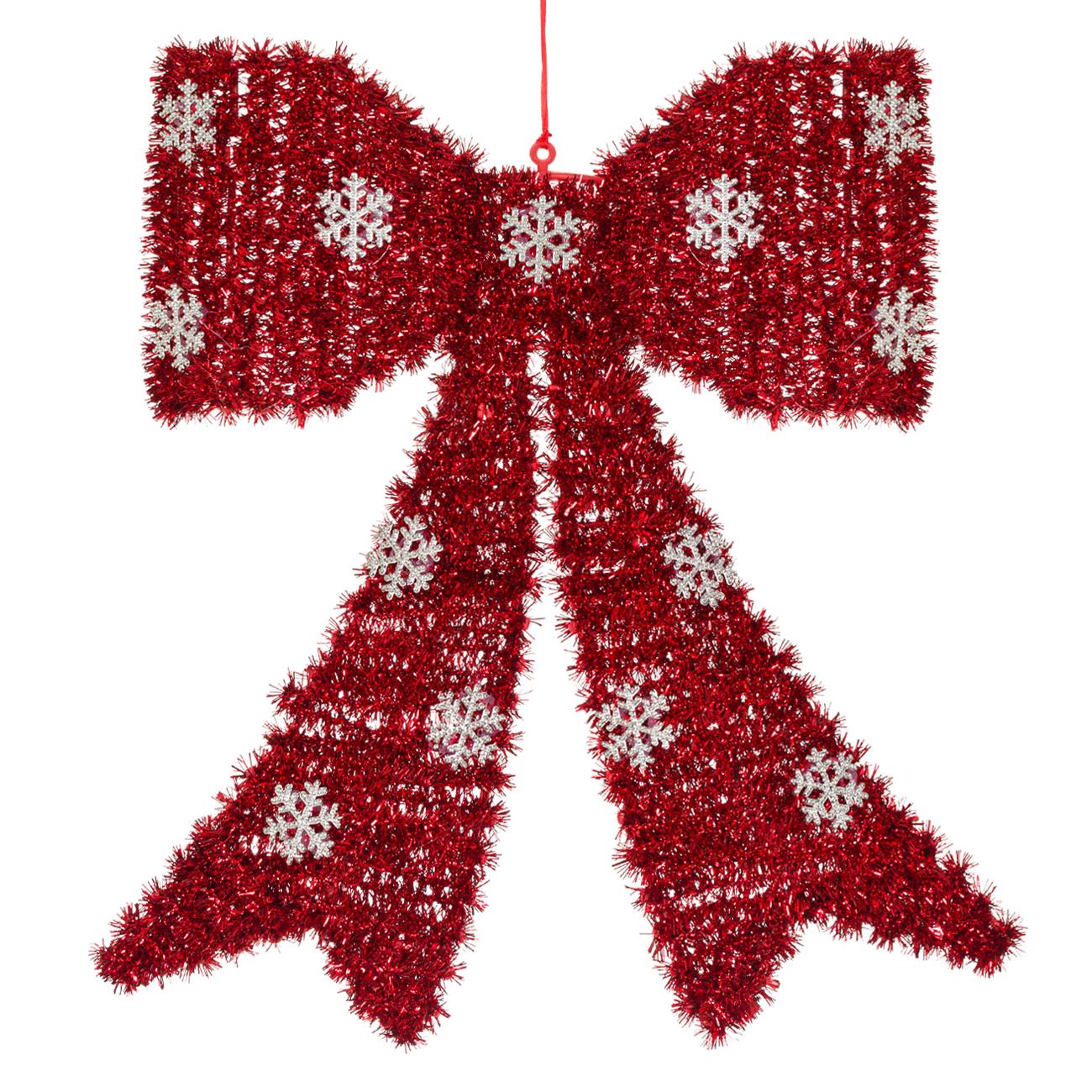 Ornament de Craciun, Zola®, model fundita, rosie, 34 cm