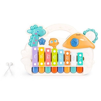 Xilofon cu pian si efecte muzicale, 8 clape si 8 taste care dezvolta abilitatile motorii si artistice, functii de redare, 7 x 24 x 37 cm Xilofon cu pian si efecte muzicale, 8 clape si 8 taste care dezvolta abilitatile motorii si artistice, functii de redare, 7 x 24 x 37 cm