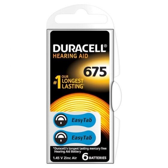 Baterii Duracell pentru aparat auditiv HA ZA 675 6 buc