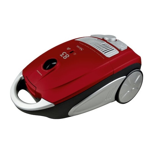 Aspirator Albatros Siena 83 Eco, cu sac, aspirare uscata, filtru Hepa, functie soft start, 3.5 l, 833 W, Rosu Negru Gri