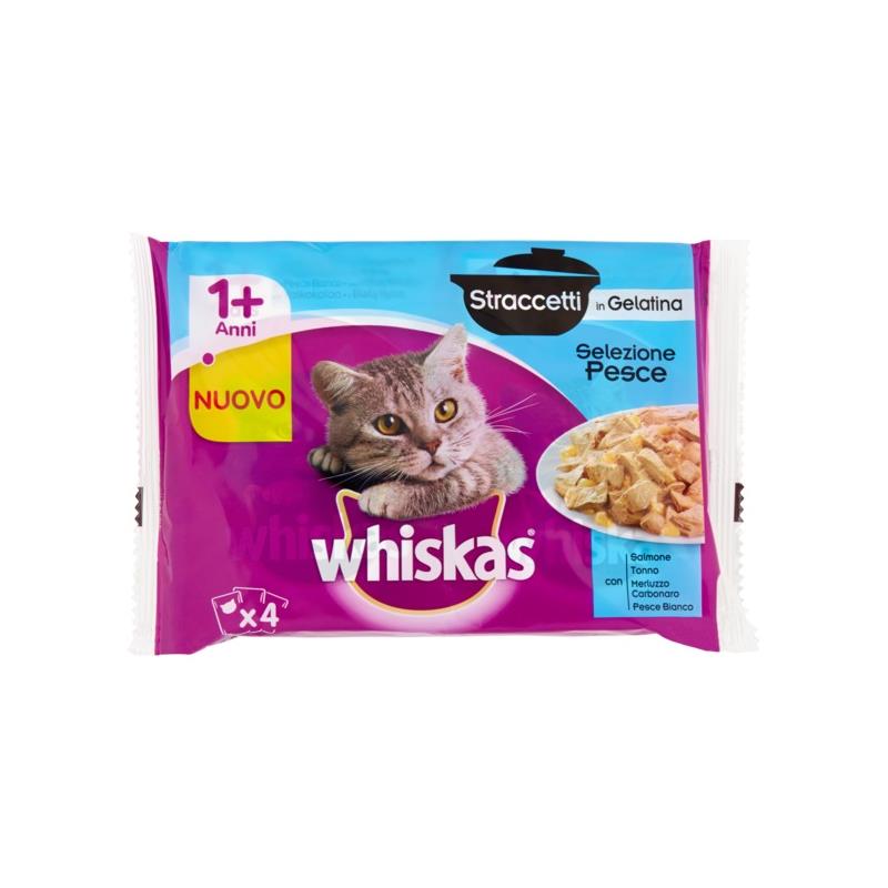 Hrana umeda pentru pisici Whiskas, Peste, 4 X 85 g