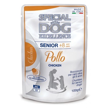Hrana umeda pentru caini Special Dog Excellence Senior, plic, pui, 100 g Hrana umeda pentru caini Special Dog Excellence Senior, plic, pui, 100 g