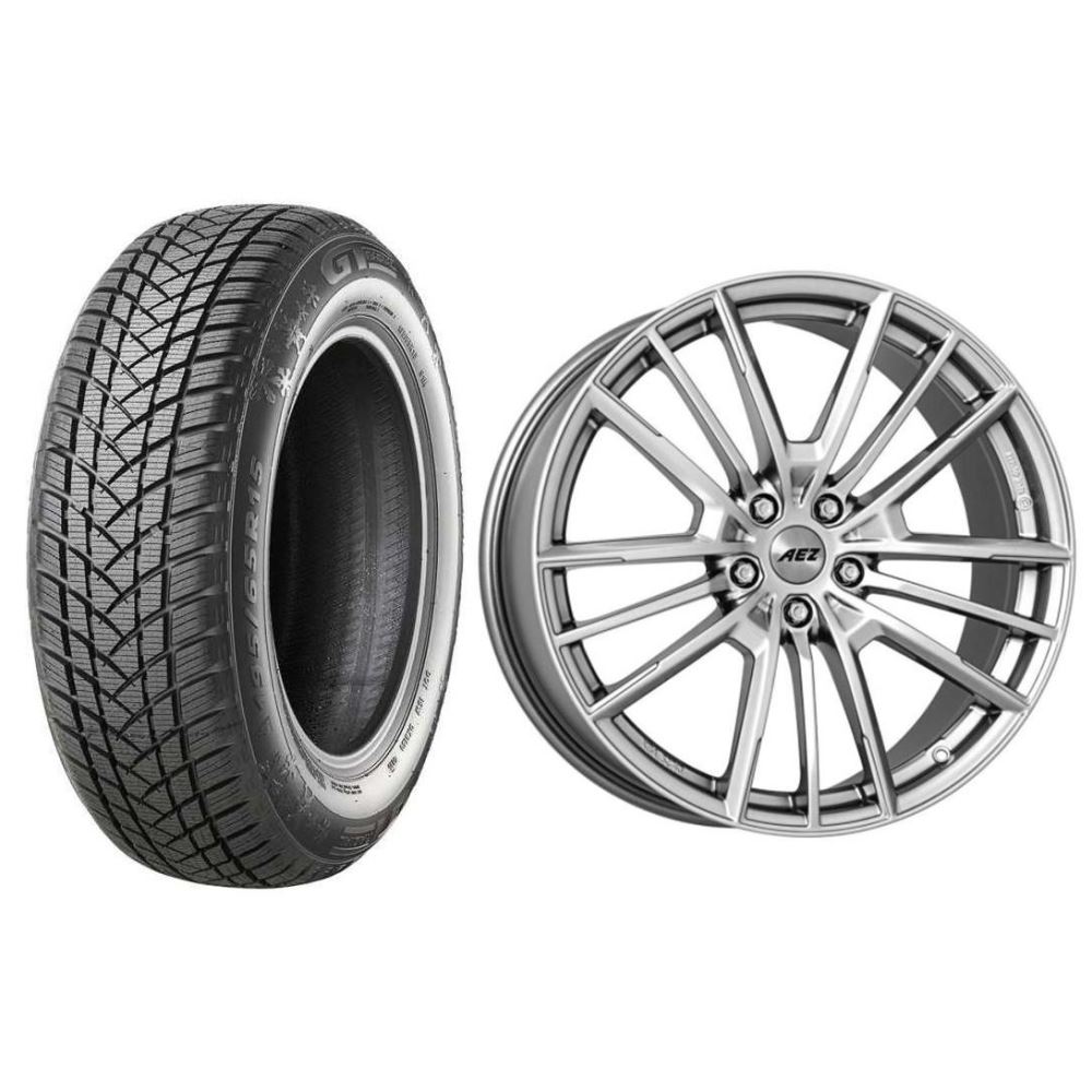 Roata completa Opel GrandlandX, Peugeot 5008 janta aliaj AEZ Kaiman High Gloss 7.5x17 + anvelopa iarna GT Radial WinterPRO2 Sport 215/65R17 99V