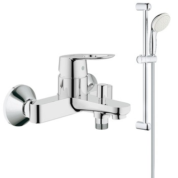 Baterie cada/dus Grohe Bauloop, set dus cu bara 1 functie,bara de600mm Baterie cada/dus Grohe Bauloop, set dus cu bara 1 functie,bara de600mm
