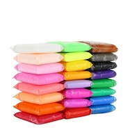 Set Plastilina inteligenta, modelatoare Magic Clay, 12 pungi / set, multicolora , Picodino