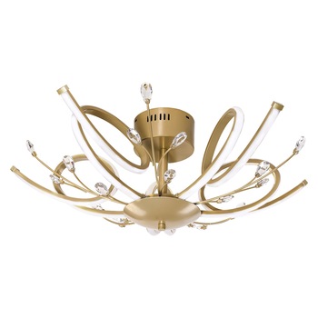 Lustra Romilli , 30w , auriu, 2250 lm, 3000K, FST6549 Lustra Romilli , 30w , auriu, 2250 lm, 3000K, FST6549