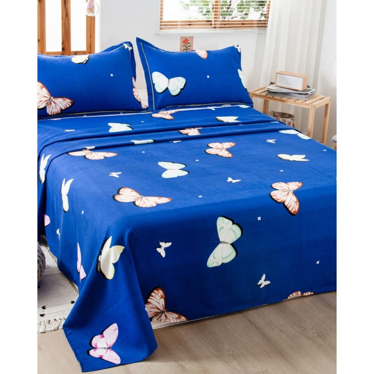 Cearceaf de Pat + 2 Fete de Perna pentru Pat Dublu, Finet, CPF-11