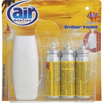 Odorizant Spray AIR Limber Twist, cu 3 Rezerve, 3x15 ml Odorizant Spray AIR Limber Twist, cu 3 Rezerve, 3x15 ml