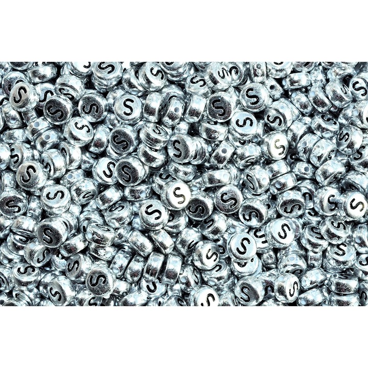 Margele acrlice cu litera Y patrate, 6 x 6mm, White, 100 bucati, Vivo AK701